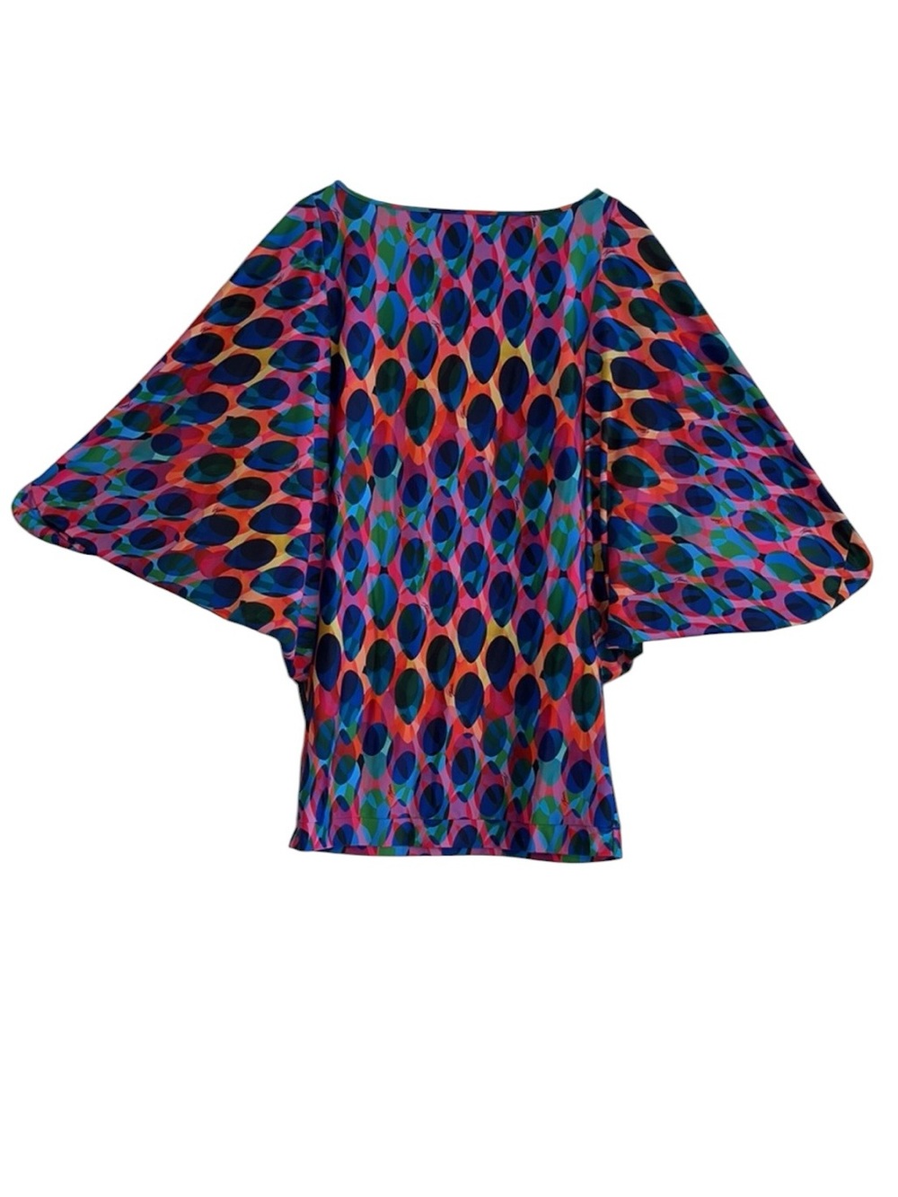 Trina Turk Geometric Kaleidoscope Logo Print Tunic / Dress / Swim Cover Up Large - Picture 6 of 16